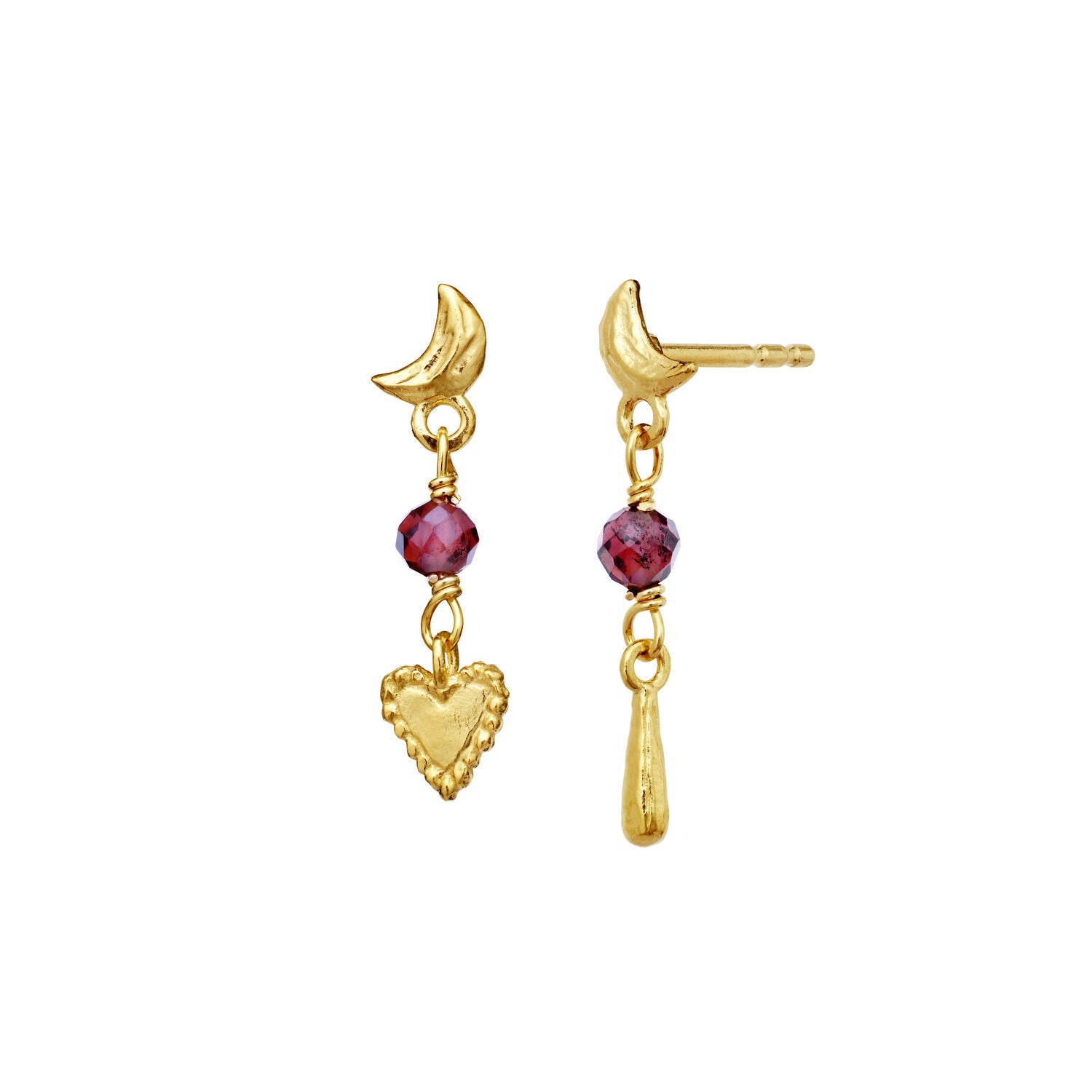 Nuova øreringe - forgyldt